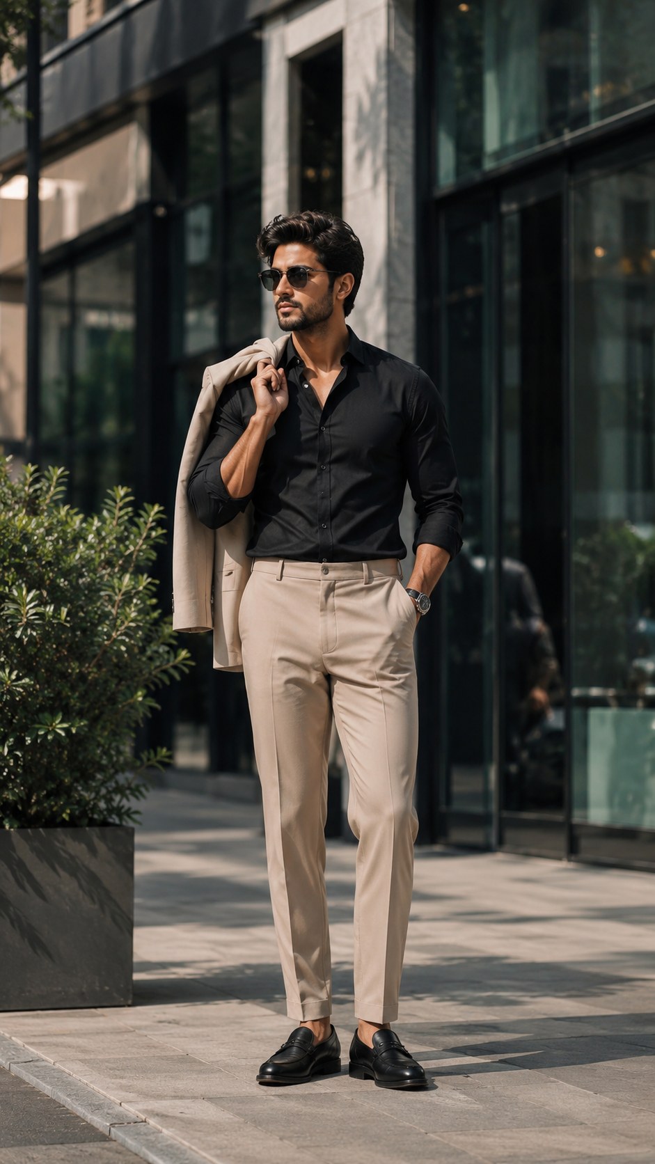 Smart casual shirts and trousers